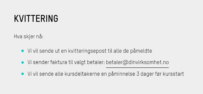 Kvittering Kvittering